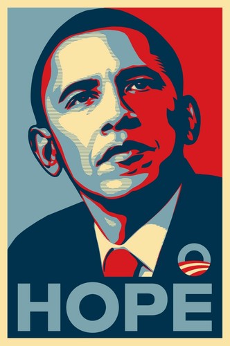 Barack obama hope poster - obama,