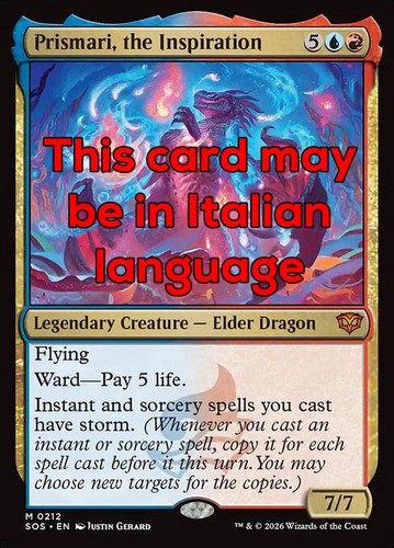 Mtg prismari the inspiration - the,