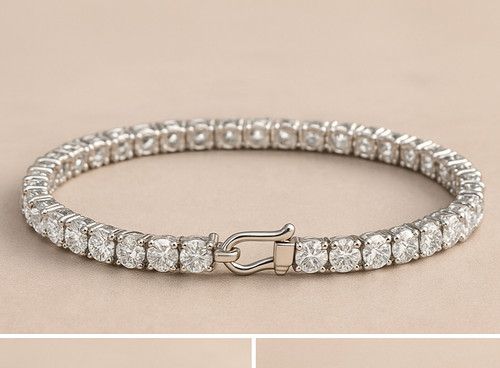 Bracciale oro bianco kt - oro, 14