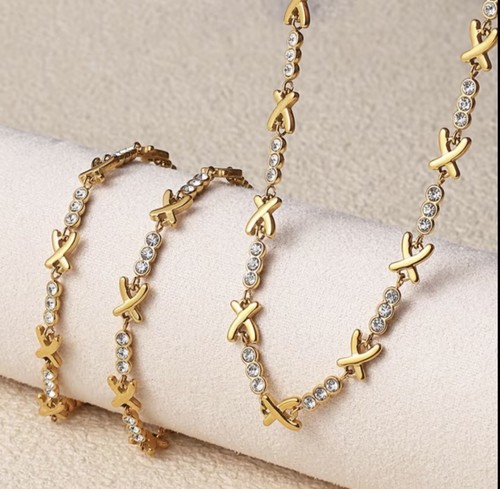 Collana bracciale con x - bracciale,