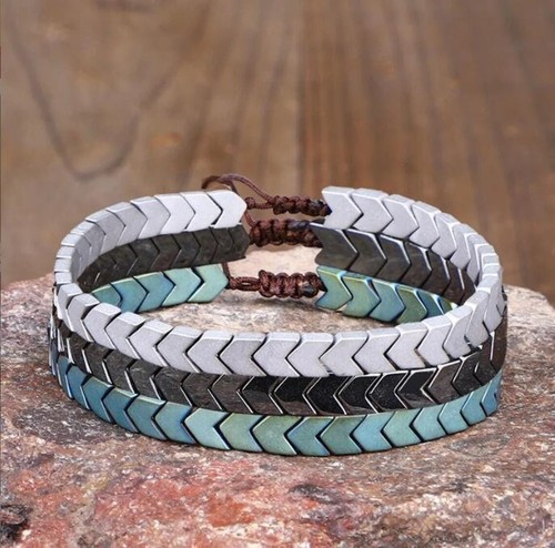 Bracciale pietra ematite - bracciale,