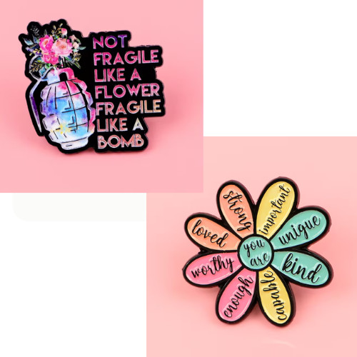 Motivational funny pin badge - pin,