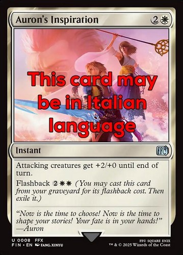 Mtg auron inspiration - mtg, foil